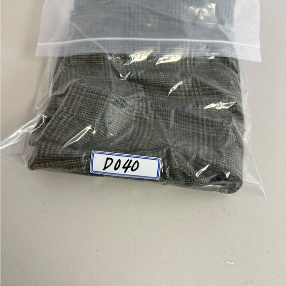 Vintage Escada Wool Blend Check Tweed Trousers in Earthy Tones Size 46 Euro - Picture 16 of 16